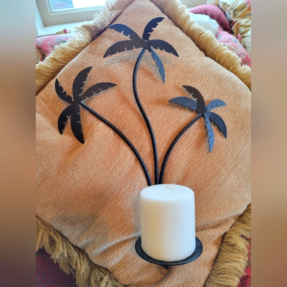 Pier 1 Wall Decor Pier Palm Tree Candle Holder Wall Scone Black